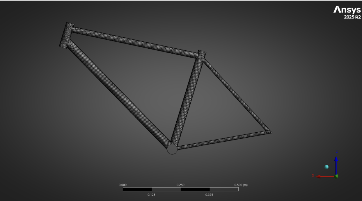 Initial mesh at 4mm elements