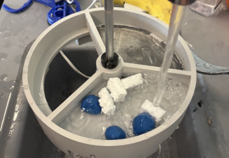 Water retention test setup